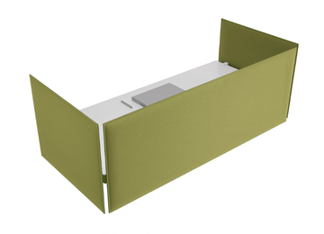 SNOWFRONT - Sound absorbing desktop partition by Caimi Brevetti - view 3